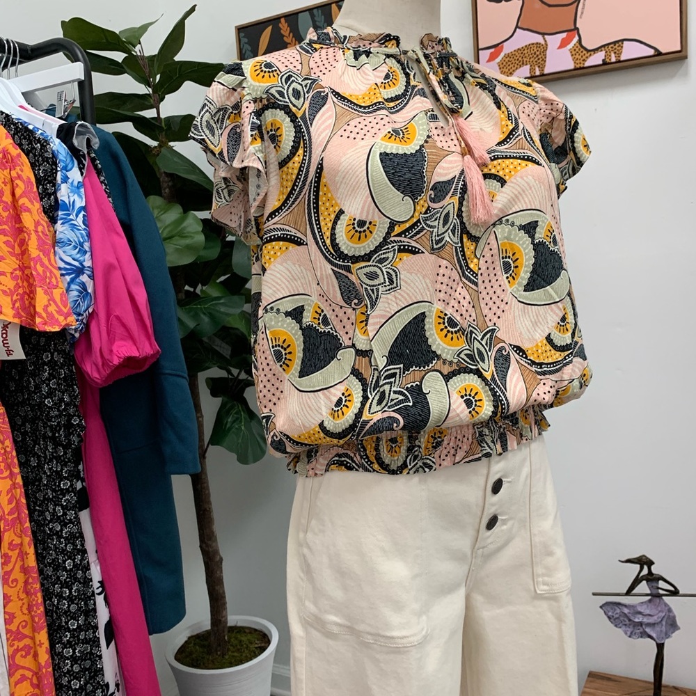 Split-Neck Blouse - Picture 3 of 16